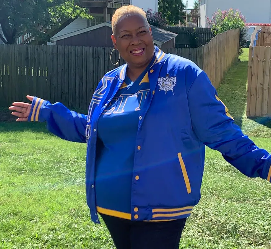 ΣΓΡ BOMBER JACKET BLUE