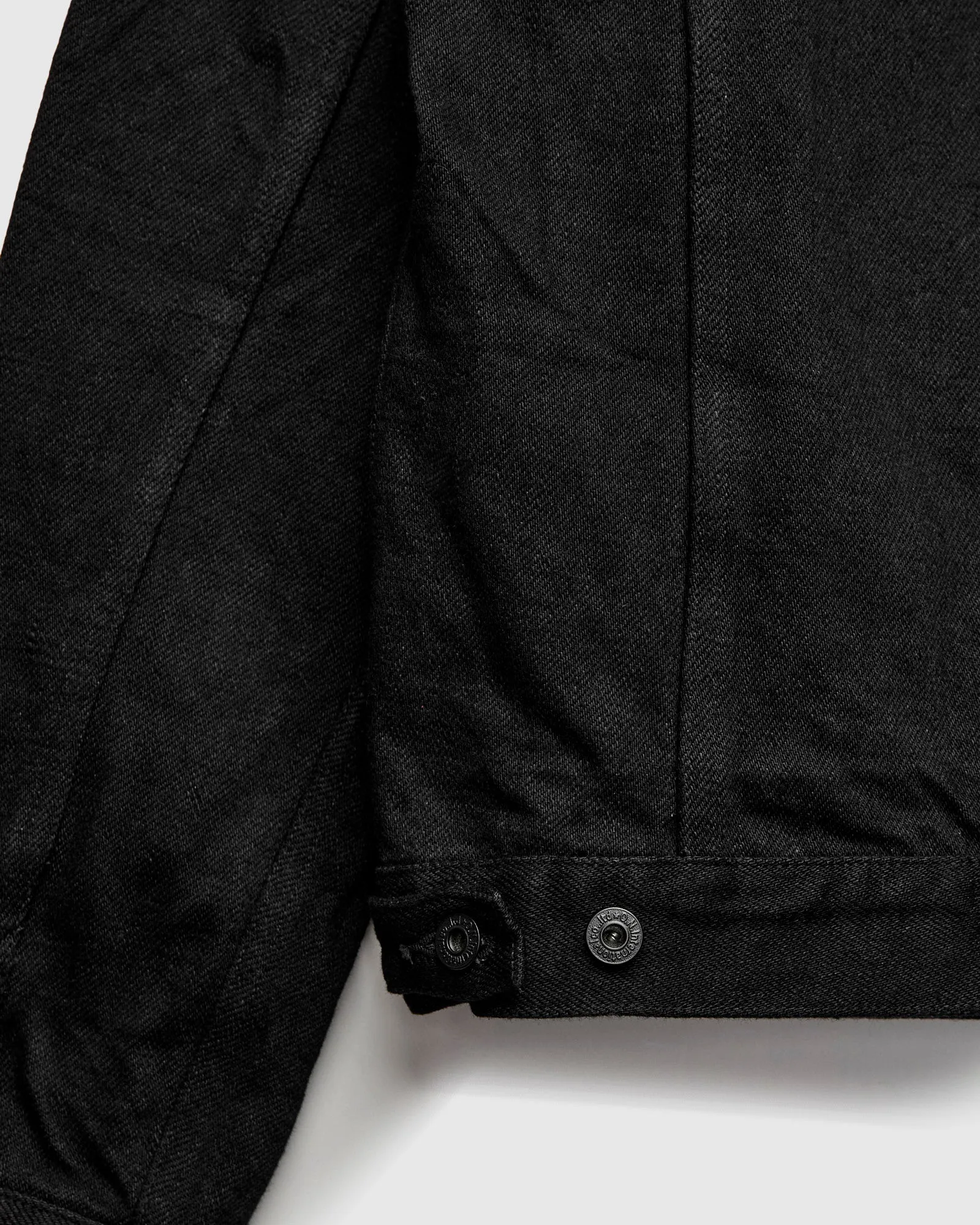 02527P-ZR-BKBK "Secret Denim" 20oz Black Selvedge Denim Jacket