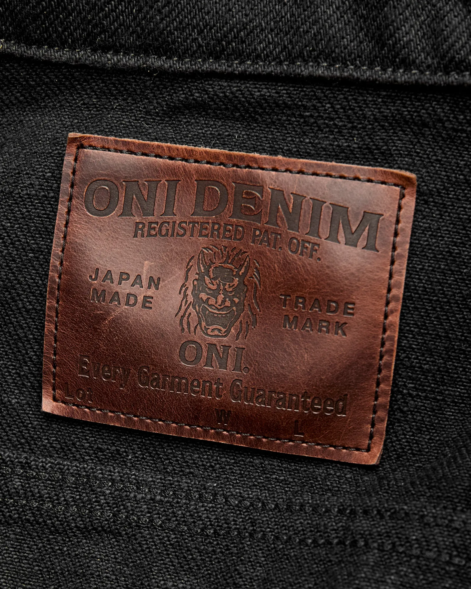 02527P-ZR-BKBK "Secret Denim" 20oz Black Selvedge Denim Jacket