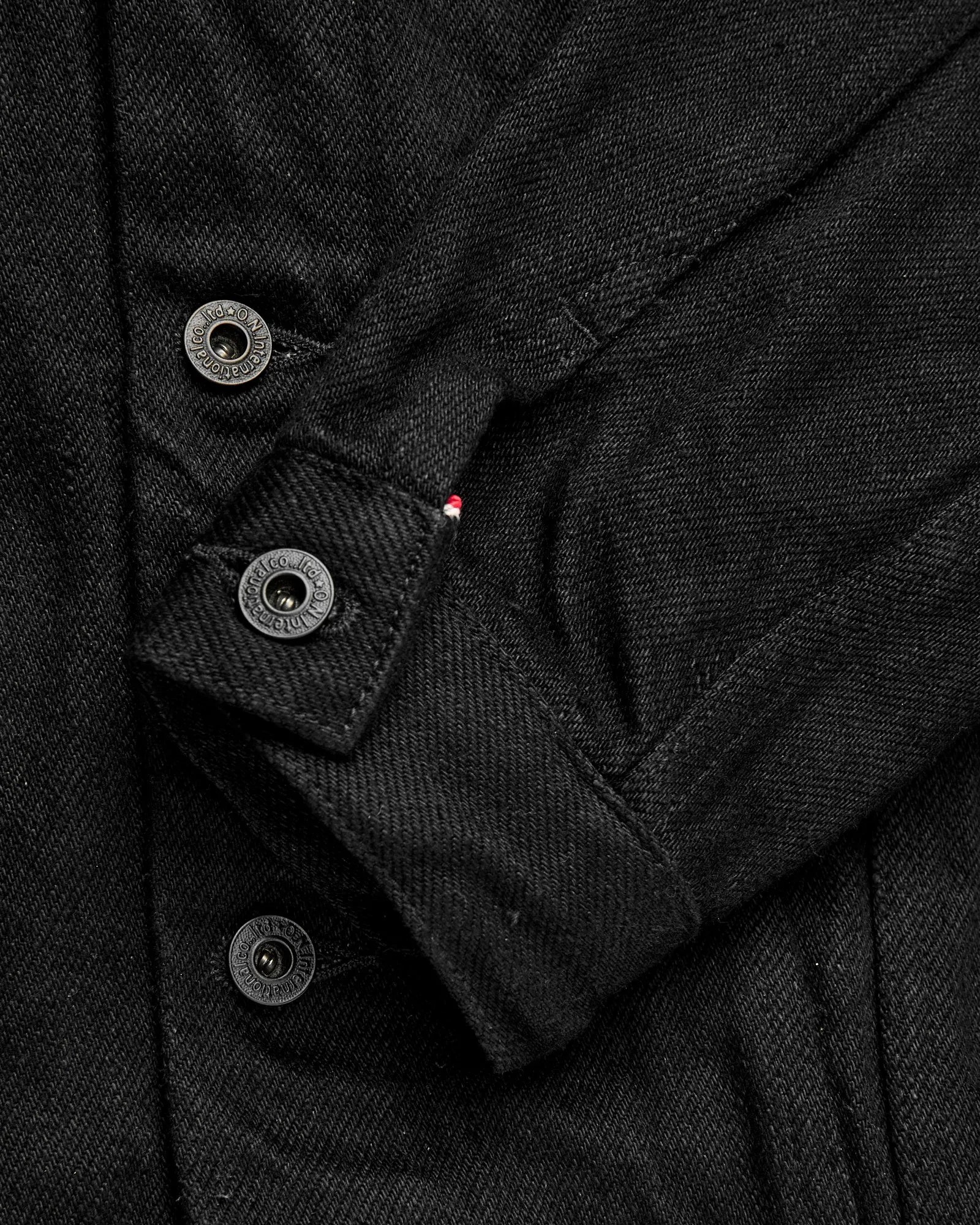 02527P-ZR-BKBK "Secret Denim" 20oz Black Selvedge Denim Jacket