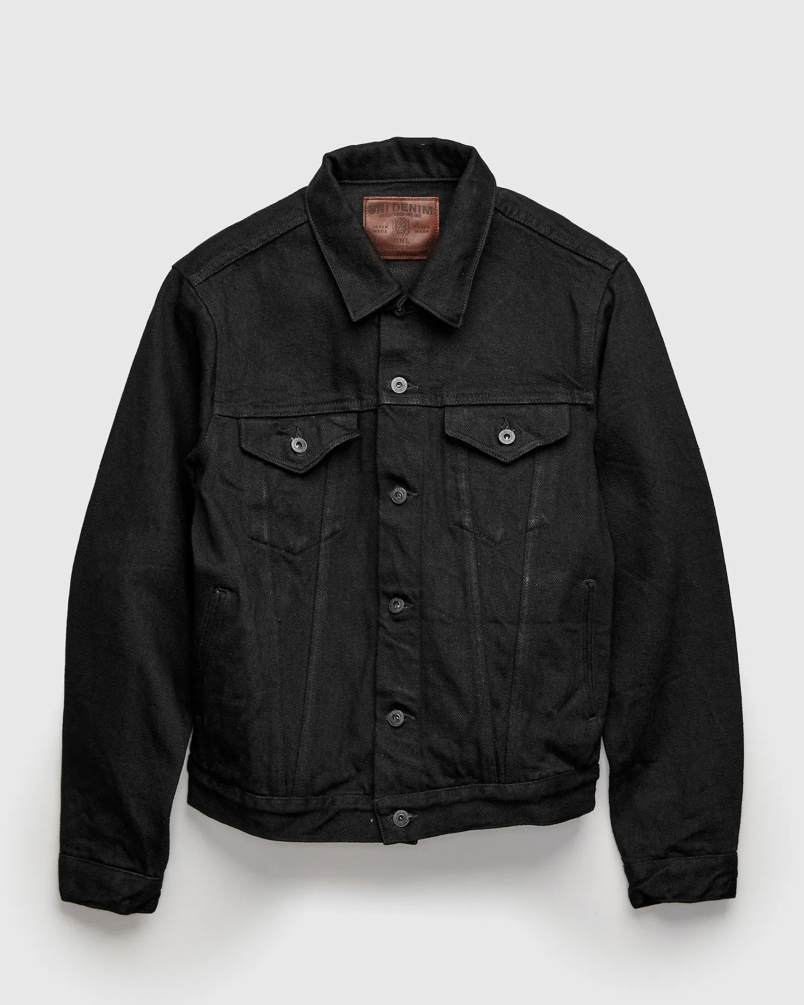 02527P-ZR-BKBK "Secret Denim" 20oz Black Selvedge Denim Jacket