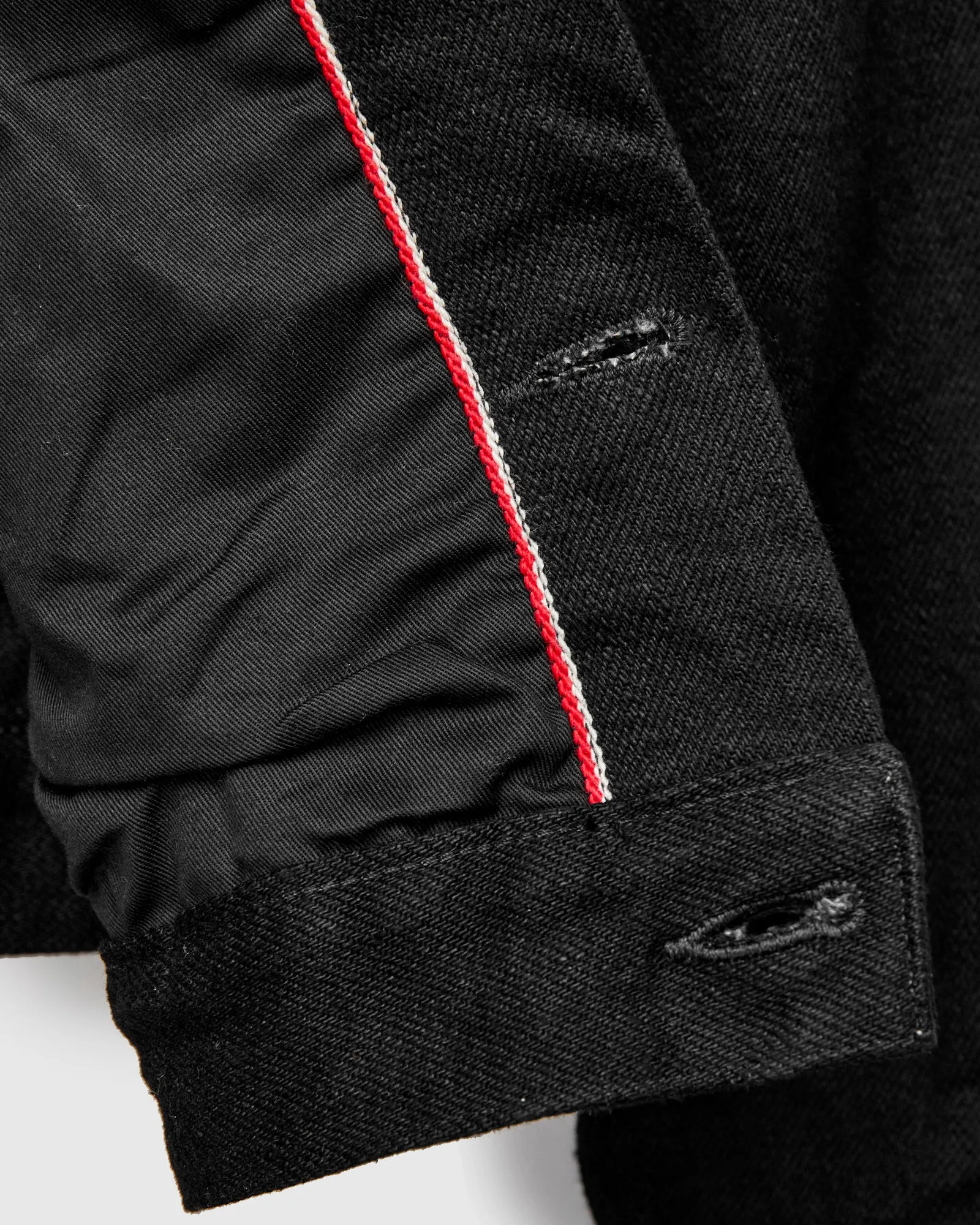 02527P-ZR-BKBK "Secret Denim" 20oz Black Selvedge Denim Jacket