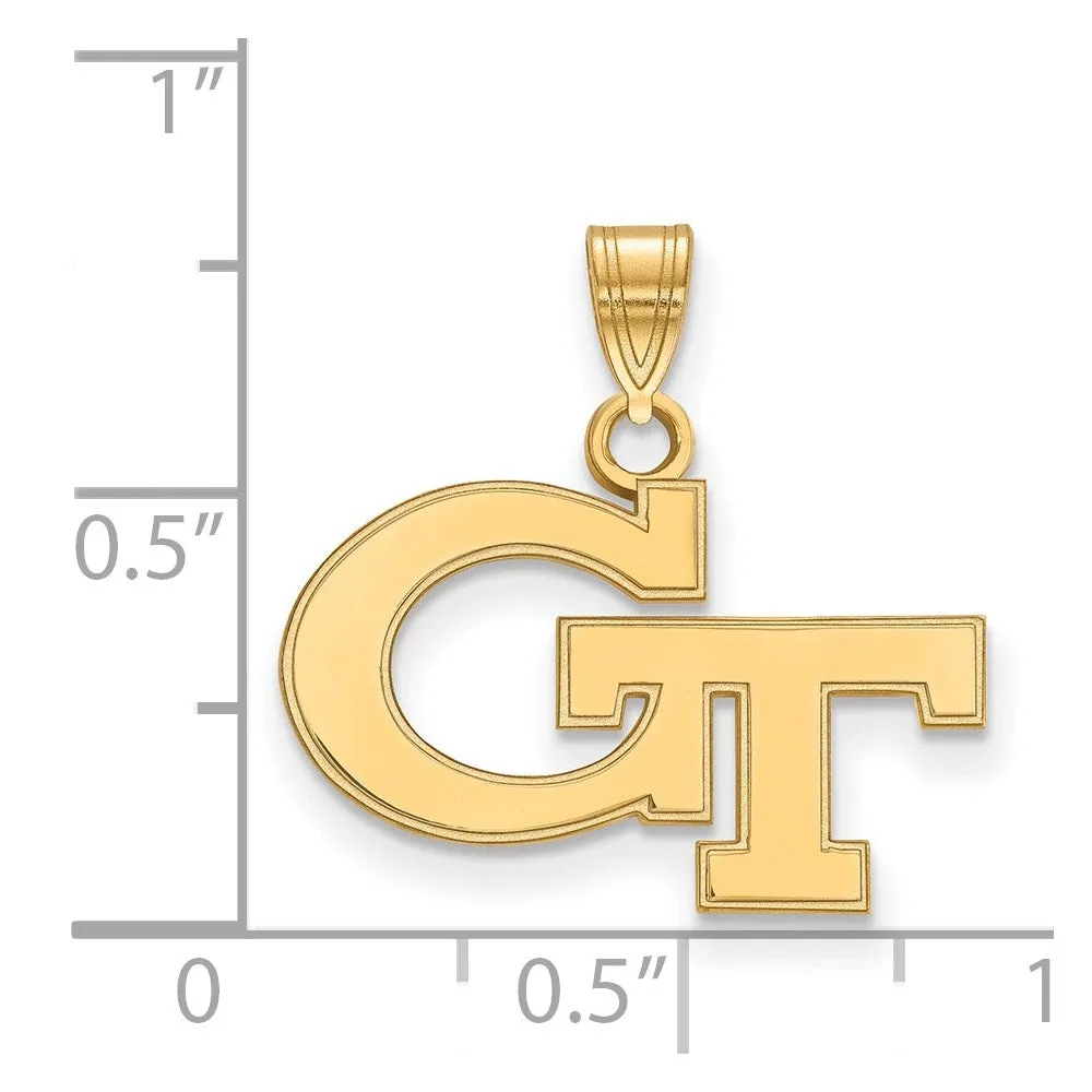 10K Yellow Gold Georgia Institute of Technology Small Pendant