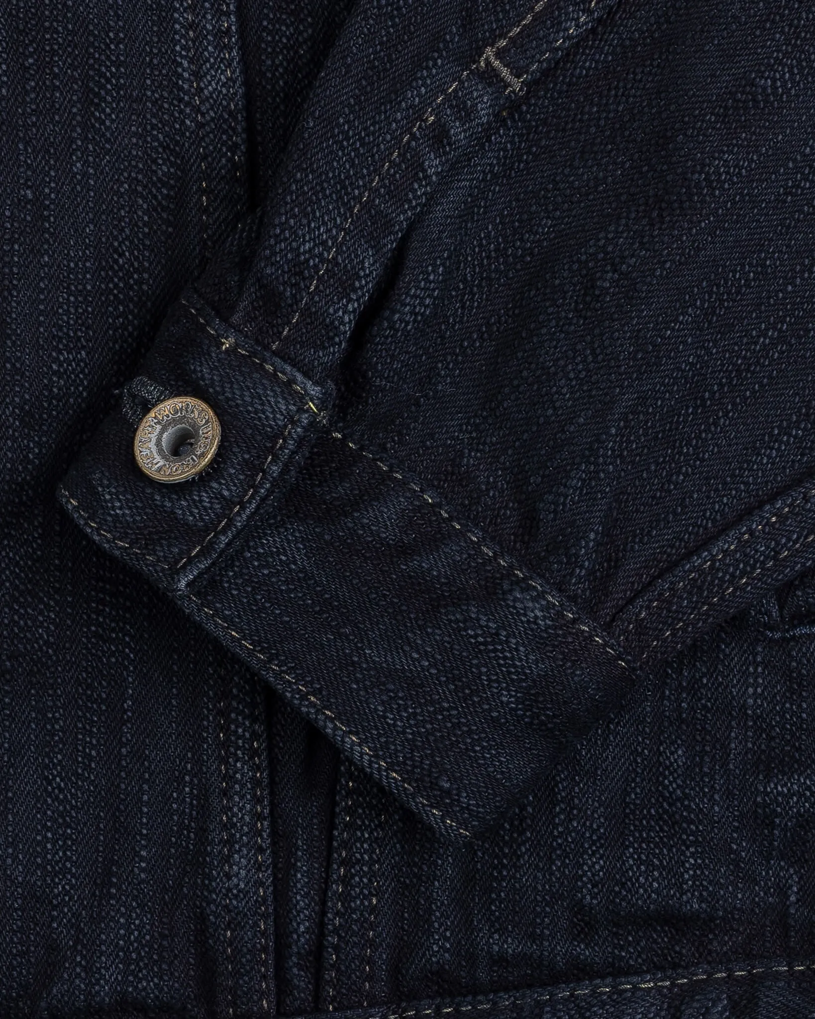 16oz Slubby Selvedge Denim Type III Jacket - Indigo Overdyed Black