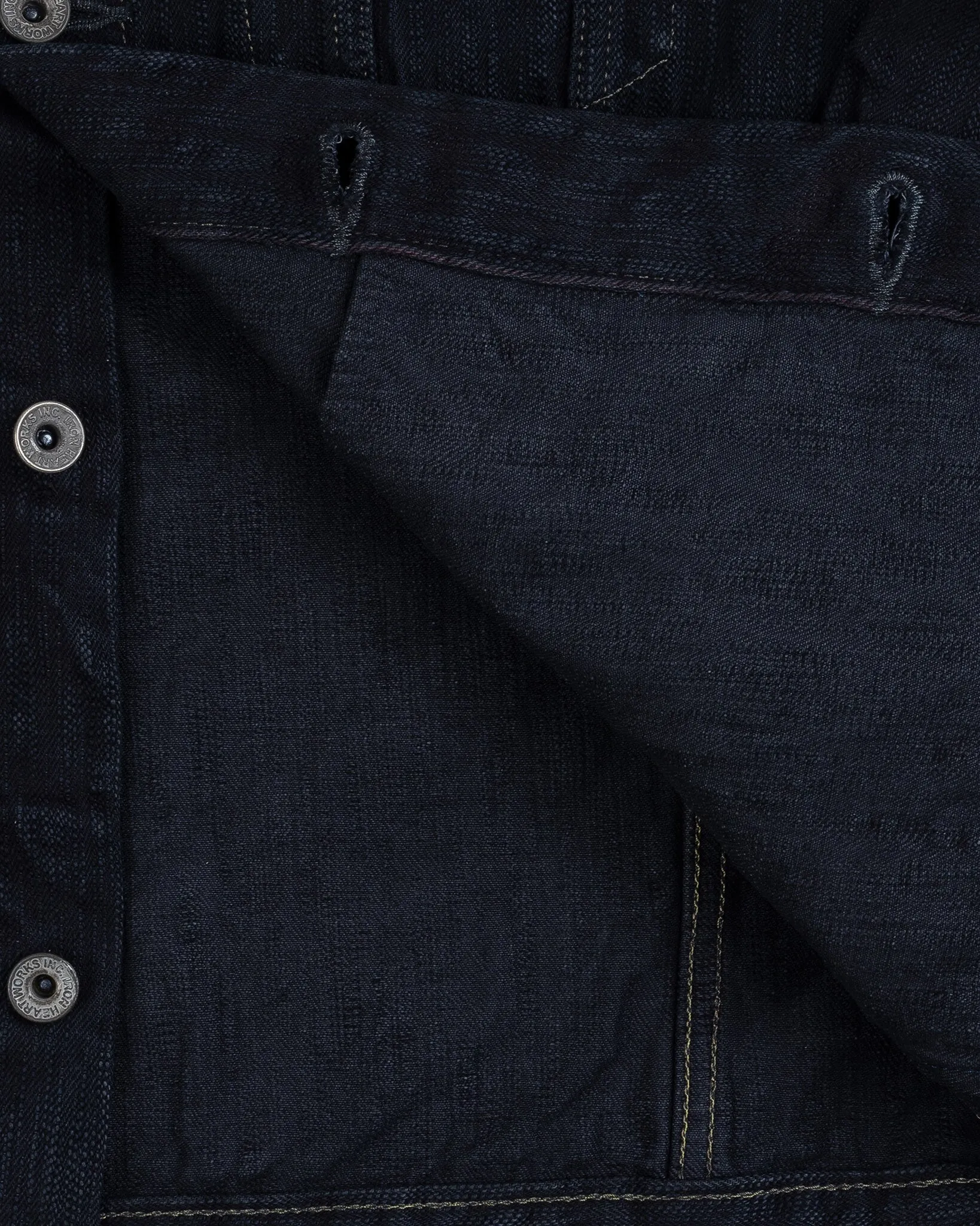 16oz Slubby Selvedge Denim Type III Jacket - Indigo Overdyed Black