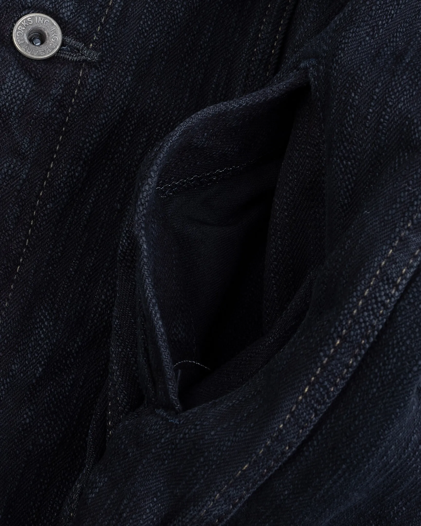 16oz Slubby Selvedge Denim Type III Jacket - Indigo Overdyed Black