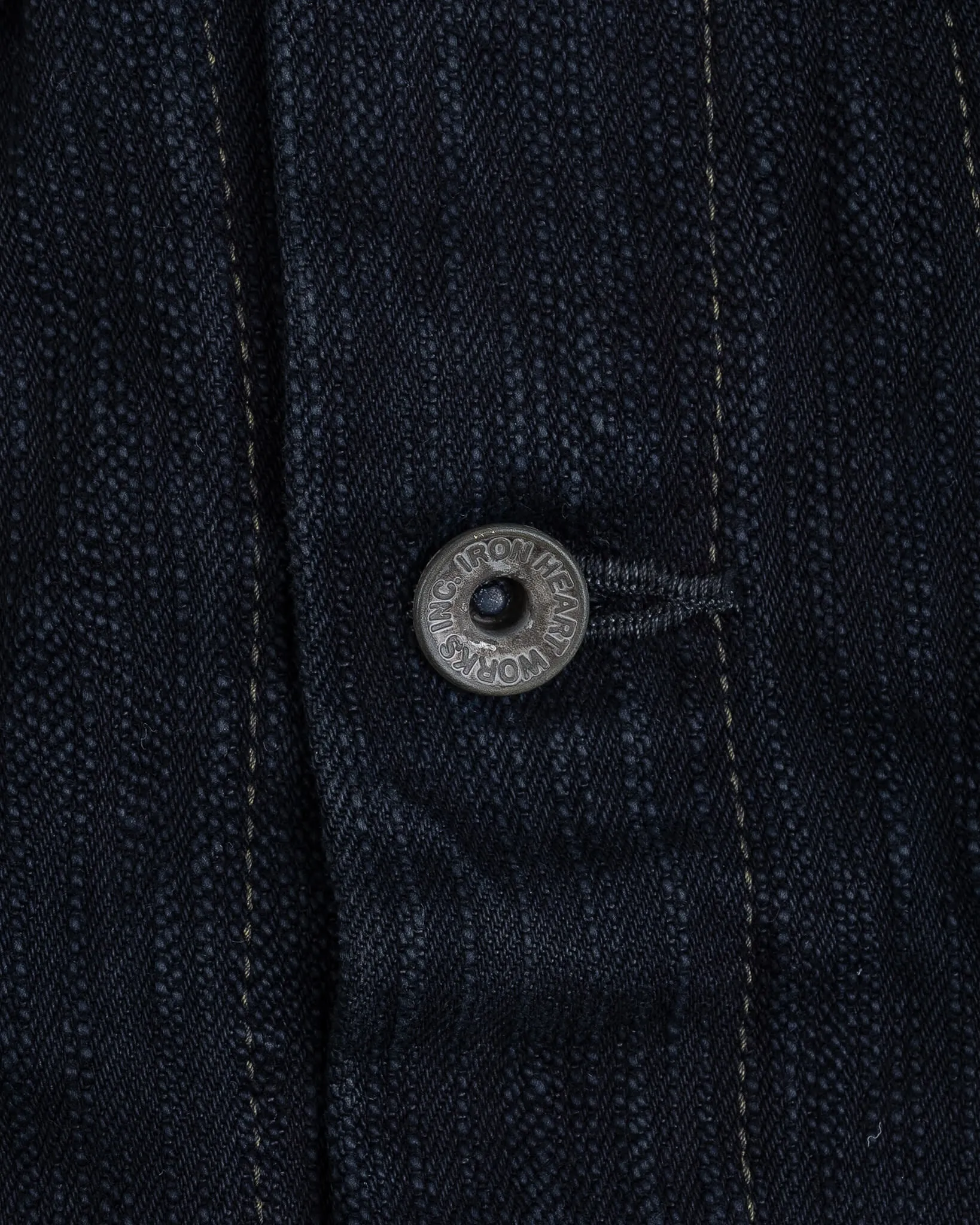 16oz Slubby Selvedge Denim Type III Jacket - Indigo Overdyed Black