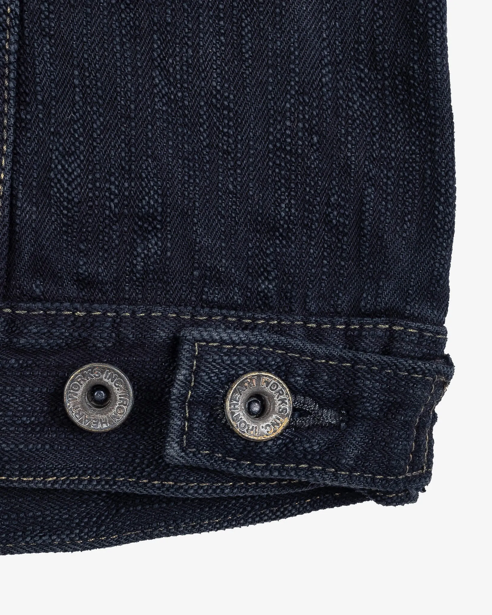 16oz Slubby Selvedge Denim Type III Jacket - Indigo Overdyed Black
