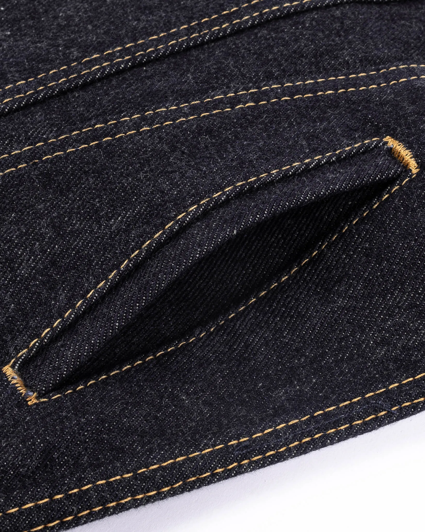 19oz Left-Hand Twill Selvedge Denim Type III Jacket - Indigo