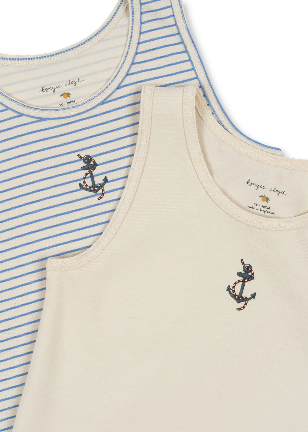 2-Pack Basic Tank Top Stripe Provence