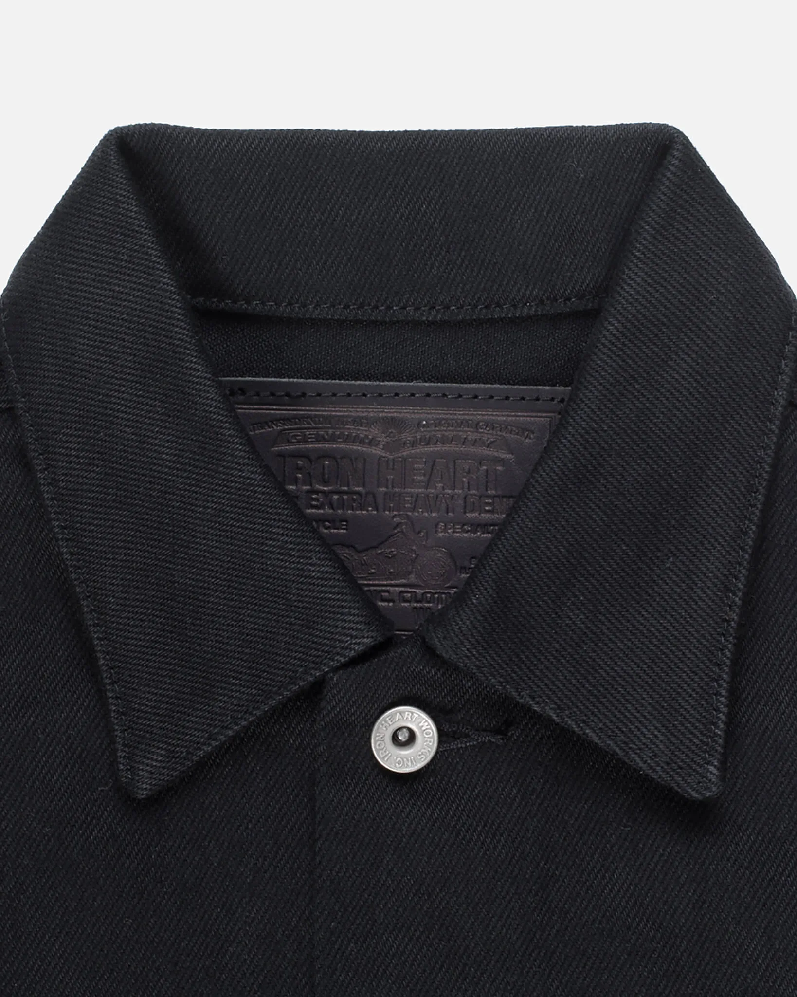 21oz Non-Fade Denim Modified Type III Jacket - Superblack