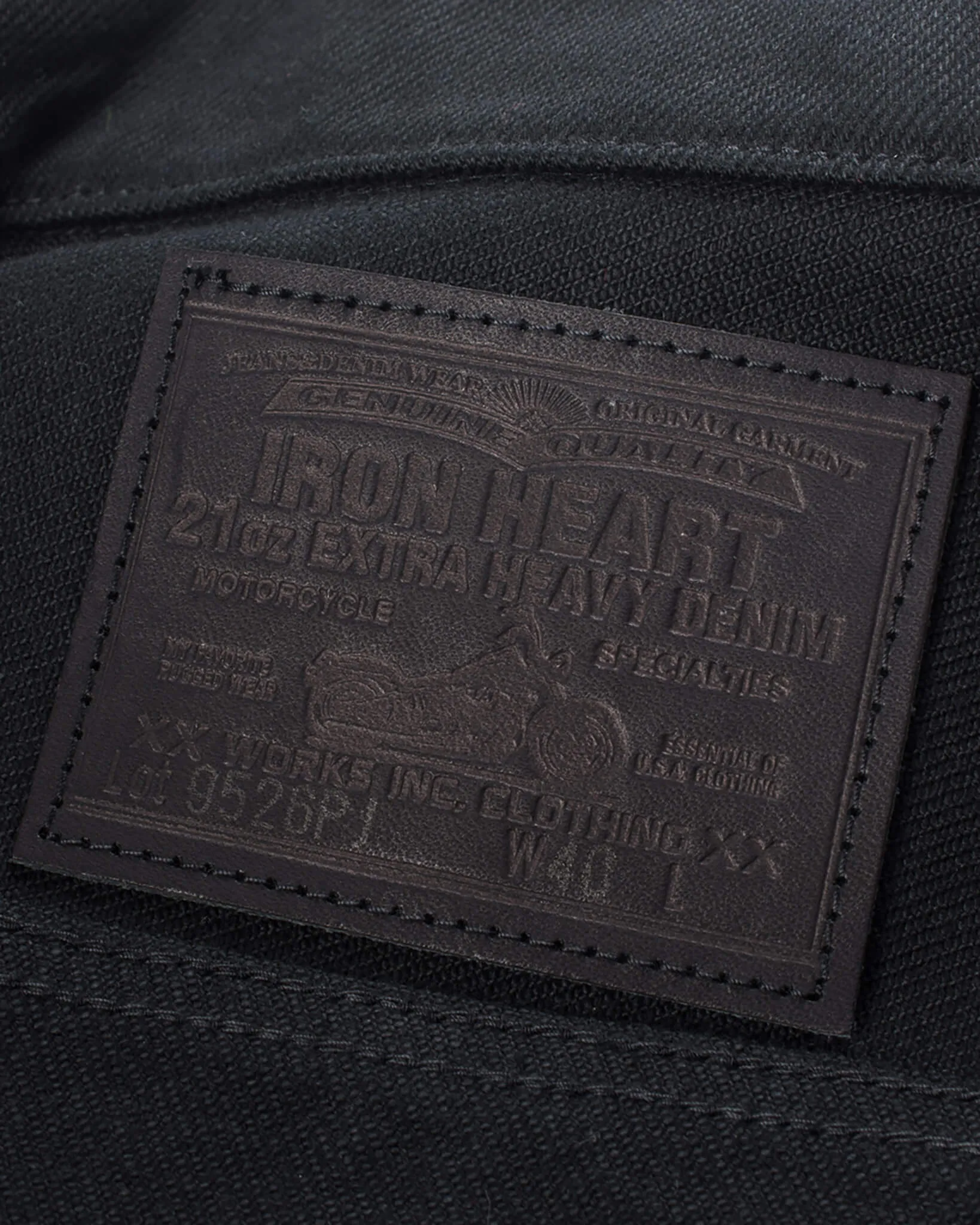 21oz Non-Fade Denim Modified Type III Jacket - Superblack