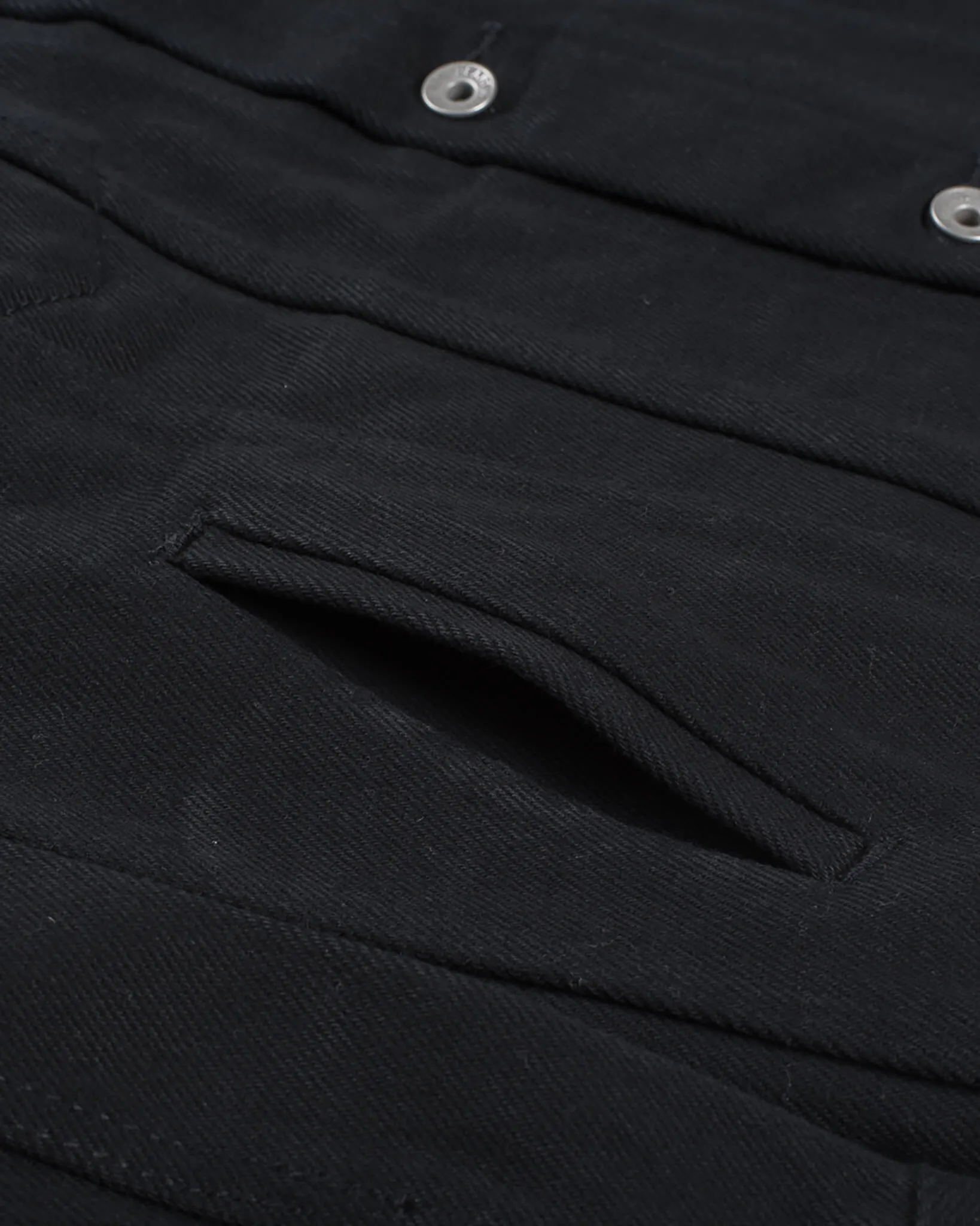21oz Non-Fade Denim Modified Type III Jacket - Superblack