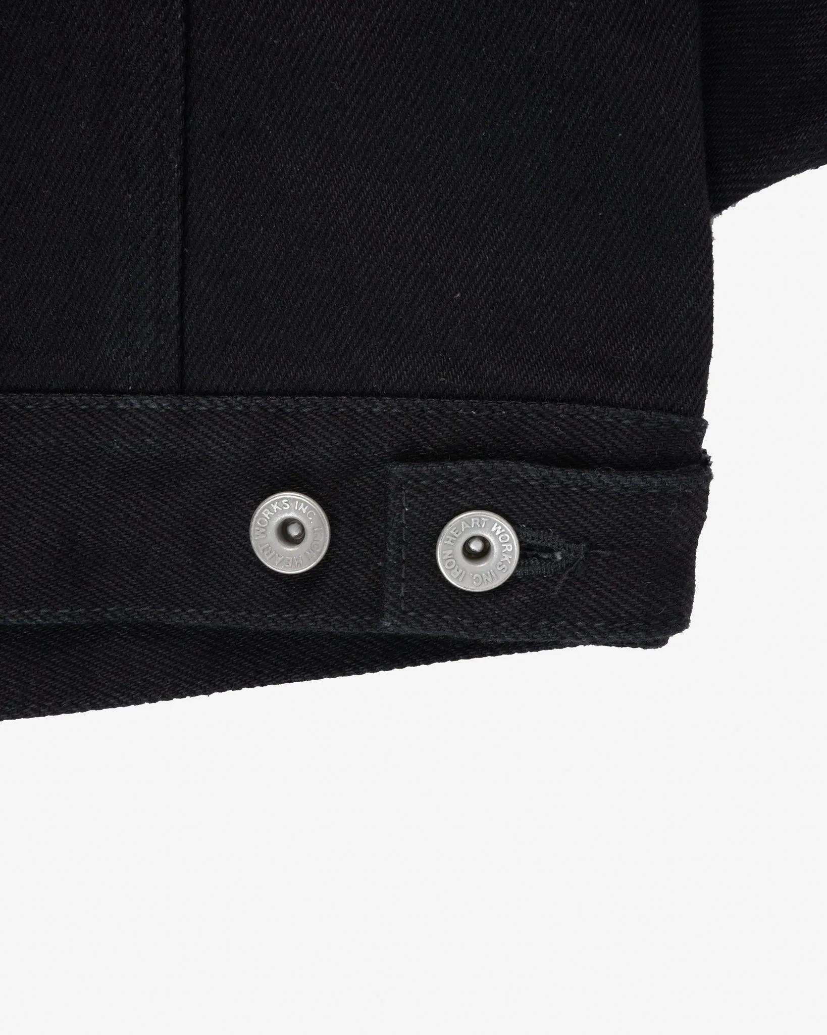21oz Selvedge Denim Modified Type III Jacket - Superblack (Fades To Grey)