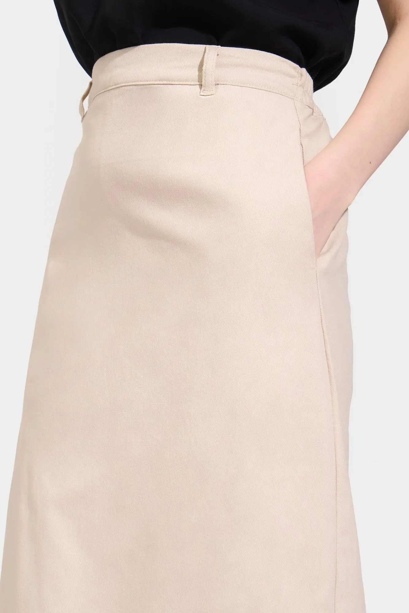 A-Line Midi Skirt