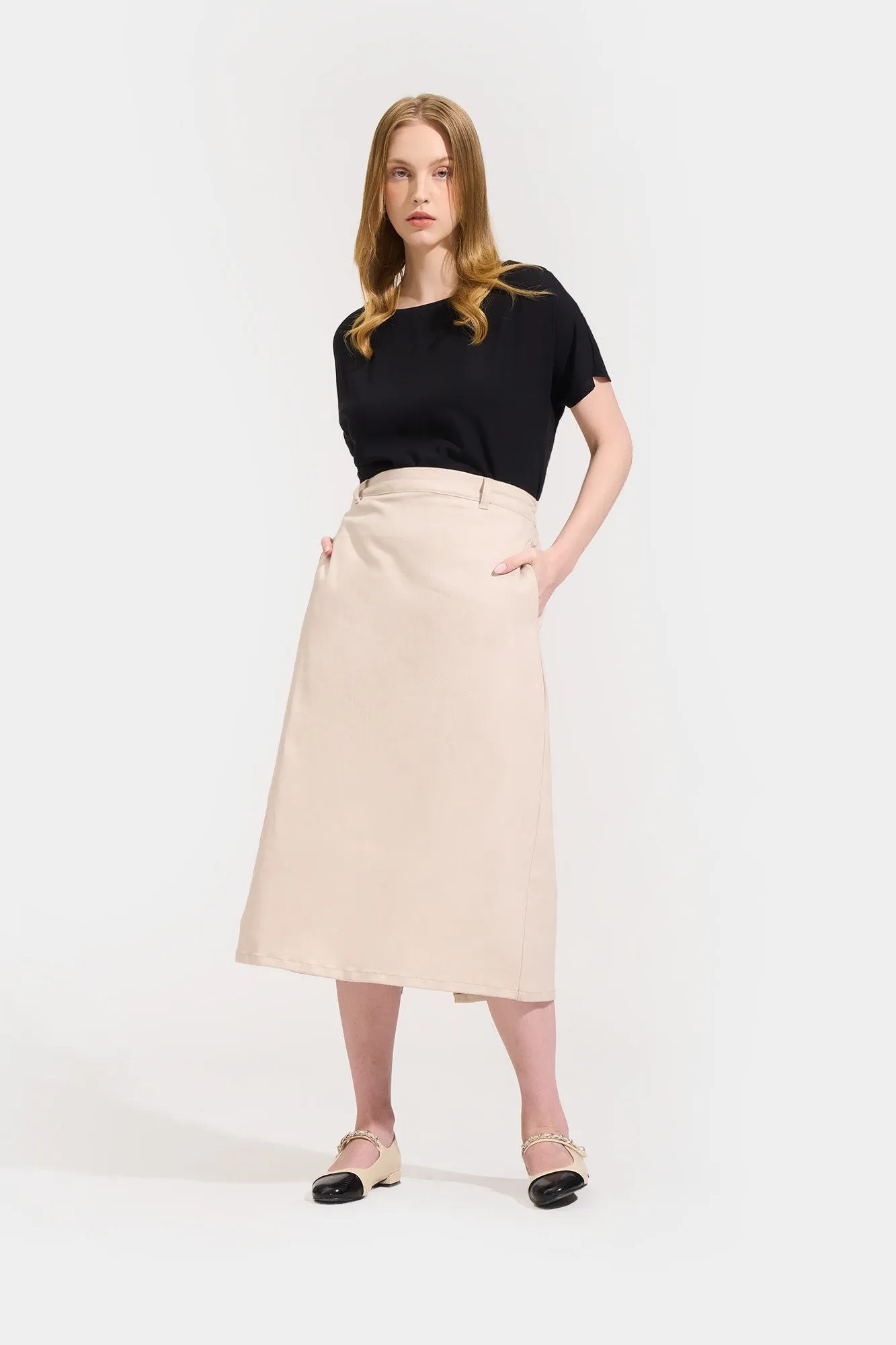 A-Line Midi Skirt