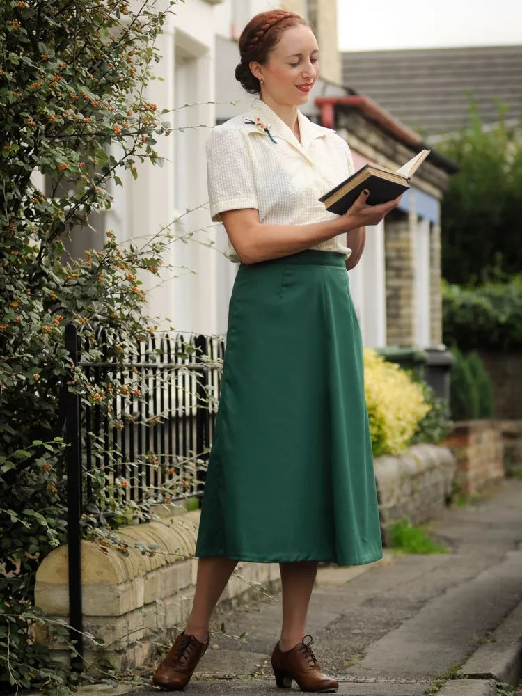 A Line Skirt - Emerald