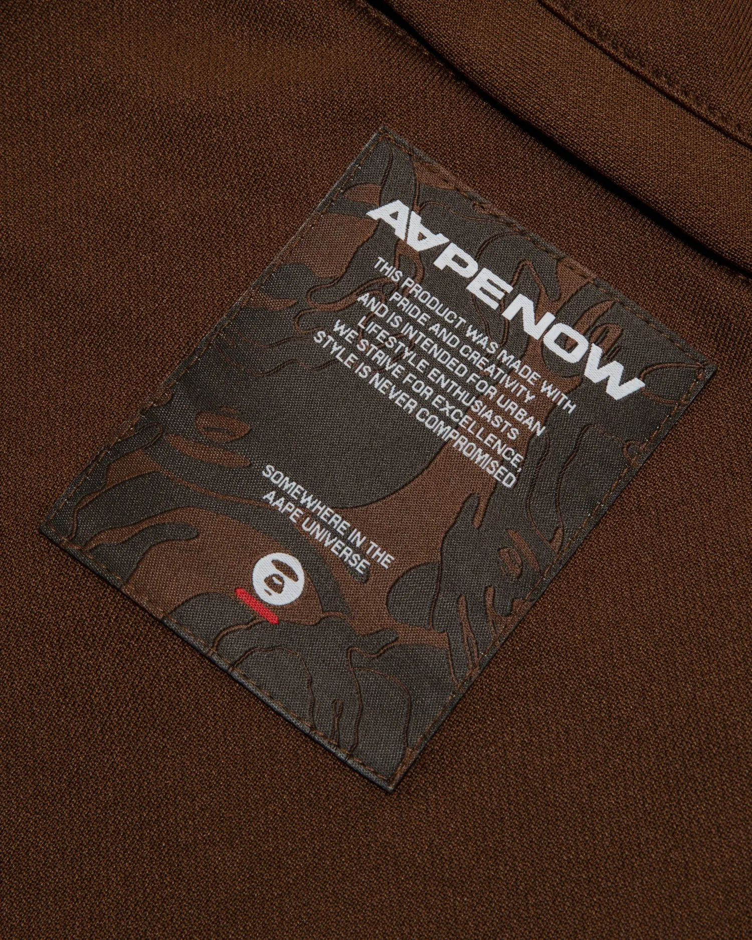 AAPE NOW moonface logo sweatpants