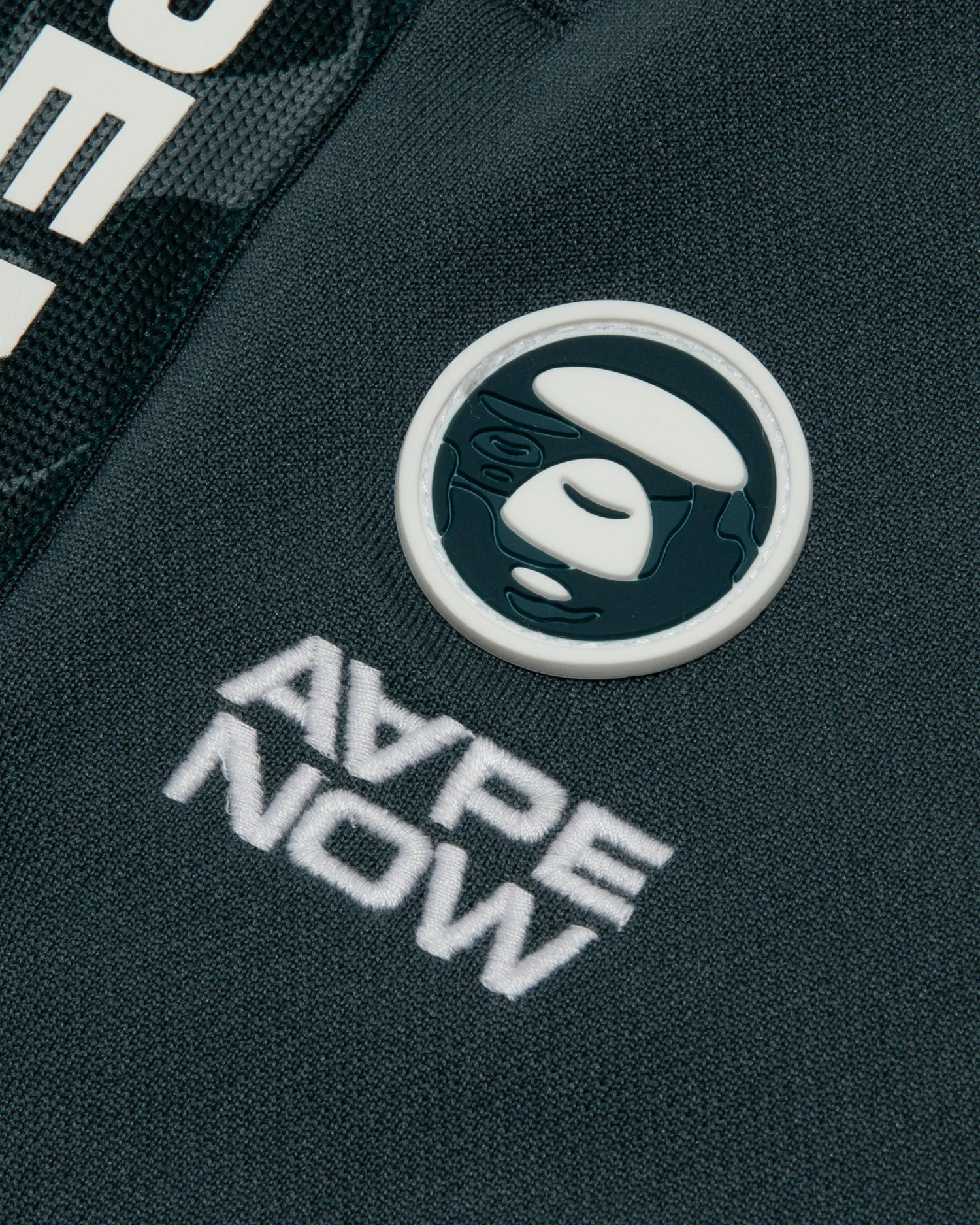 AAPE NOW moonface logo sweatpants