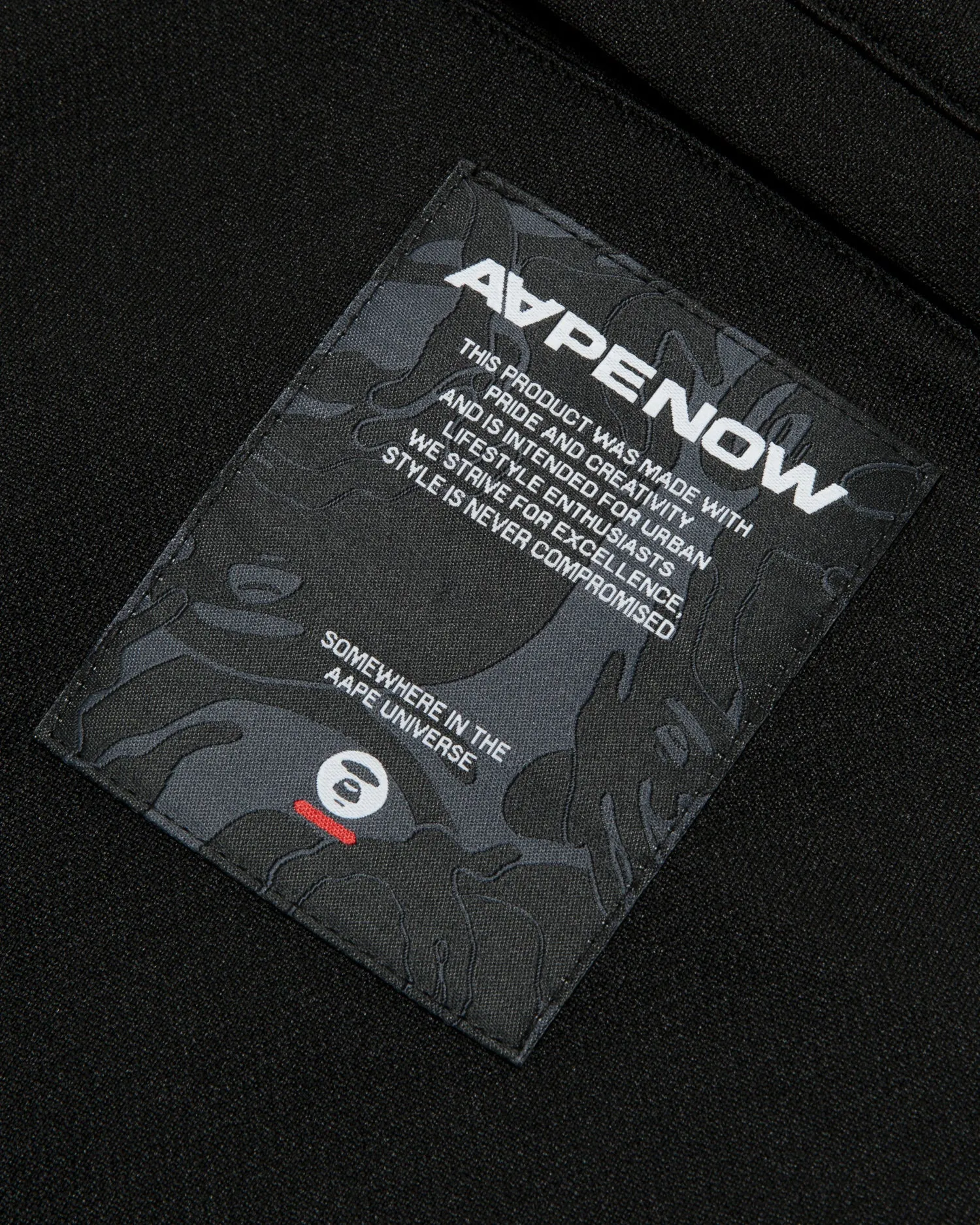 AAPE NOW moonface logo sweatpants