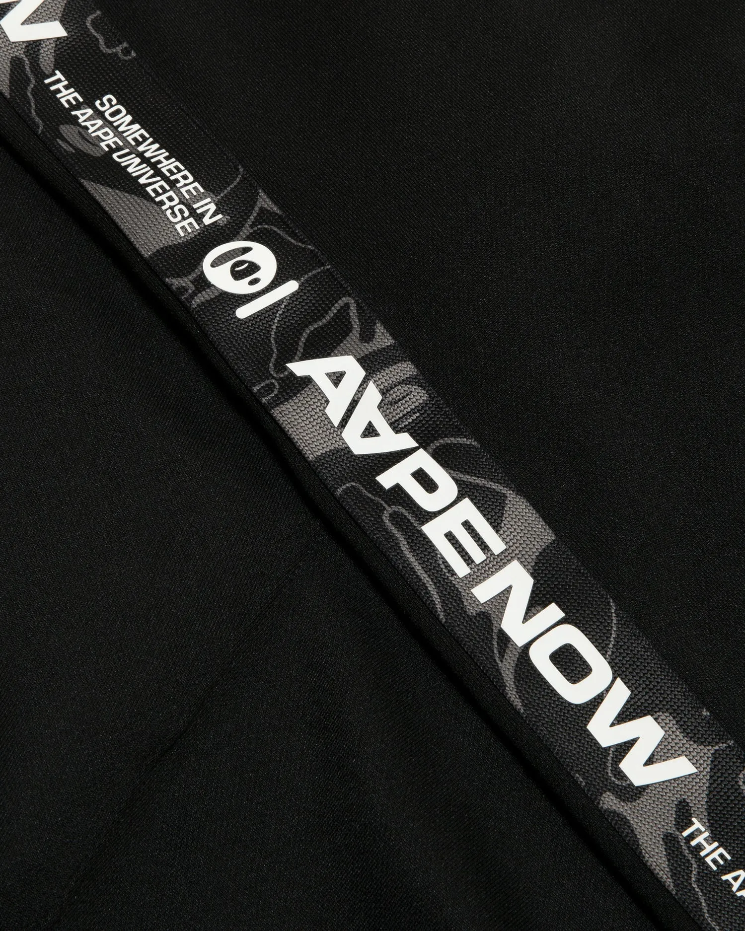 AAPE NOW moonface logo sweatpants