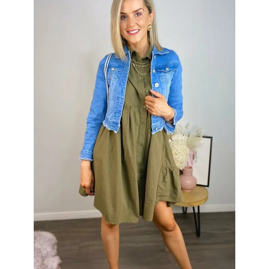 ADDIE SHORT DENIM JACKET 2025