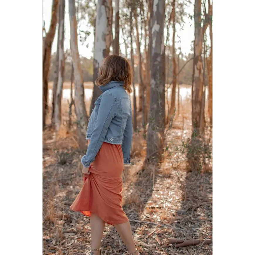 ADDIE SHORT DENIM JACKET 2025