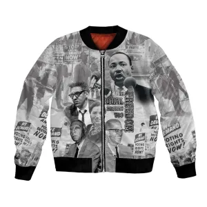 African-American History Month Bomber Jacket Civil Rights Leaders LT15
