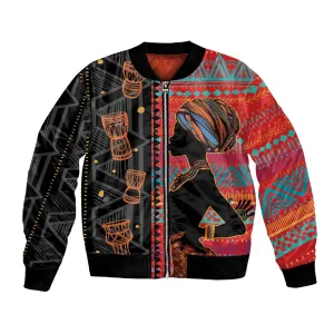 African Women Bomber Jacket Ethnic Pattern LT15