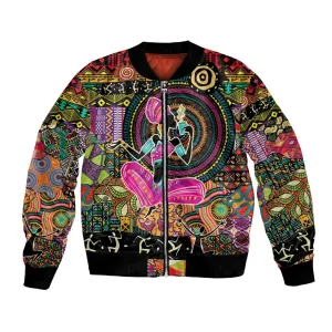 African Women Ethnic Motifs Bomber Jacket LT9