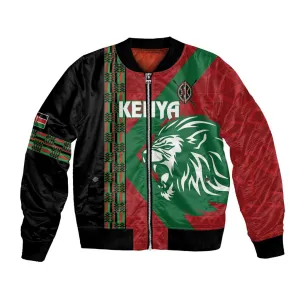 Afro Kenya Rugby Custom Bomber Jacket Go Lionesses - African Pattern LT14
