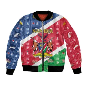 Afro Namibia Bomber Jacket Coat Of Arms Christmas Style LT15