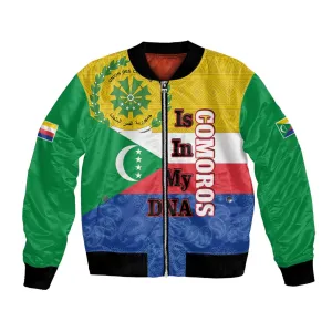 Afro Paisley Udzima wa Komori Bomber Jacket Comoros Is In My DNA LT14