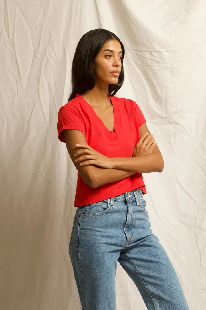 Alanis-V Neck Poppy