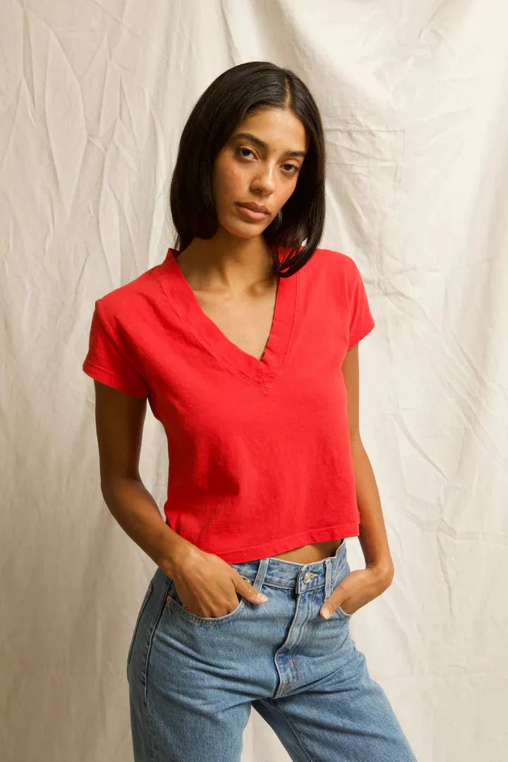 Alanis-V Neck Poppy