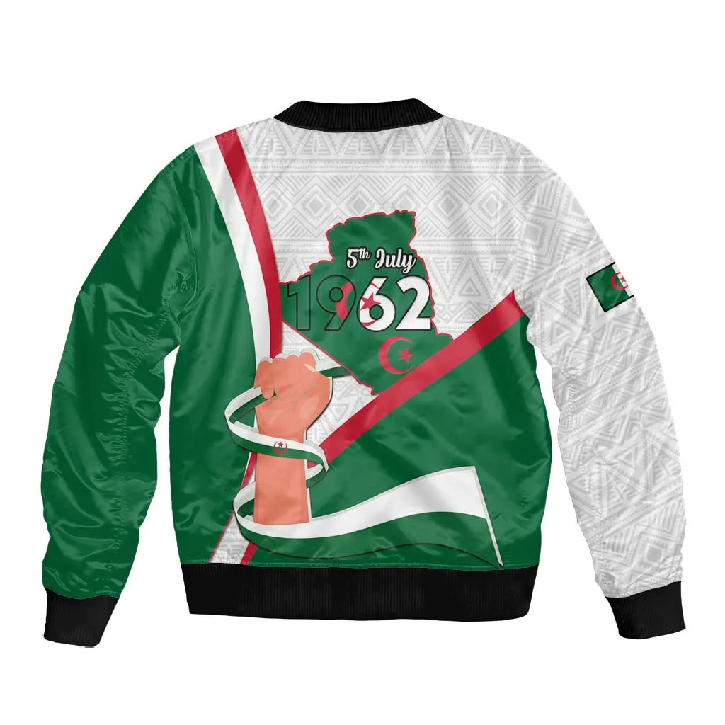 Algeria Independence Day Bomber Jacket Coat Of Arms With Maqam Echahid LT15