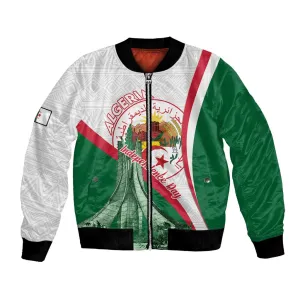 Algeria Independence Day Bomber Jacket Coat Of Arms With Maqam Echahid LT15