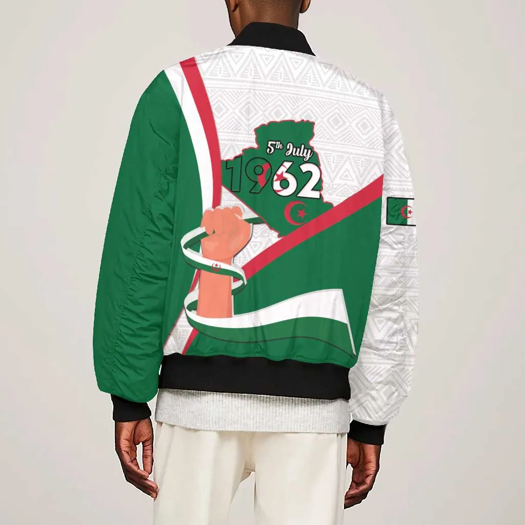 Algeria Independence Day Bomber Jacket Coat Of Arms With Maqam Echahid LT15