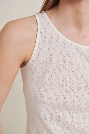 Ana Tank - White Swan