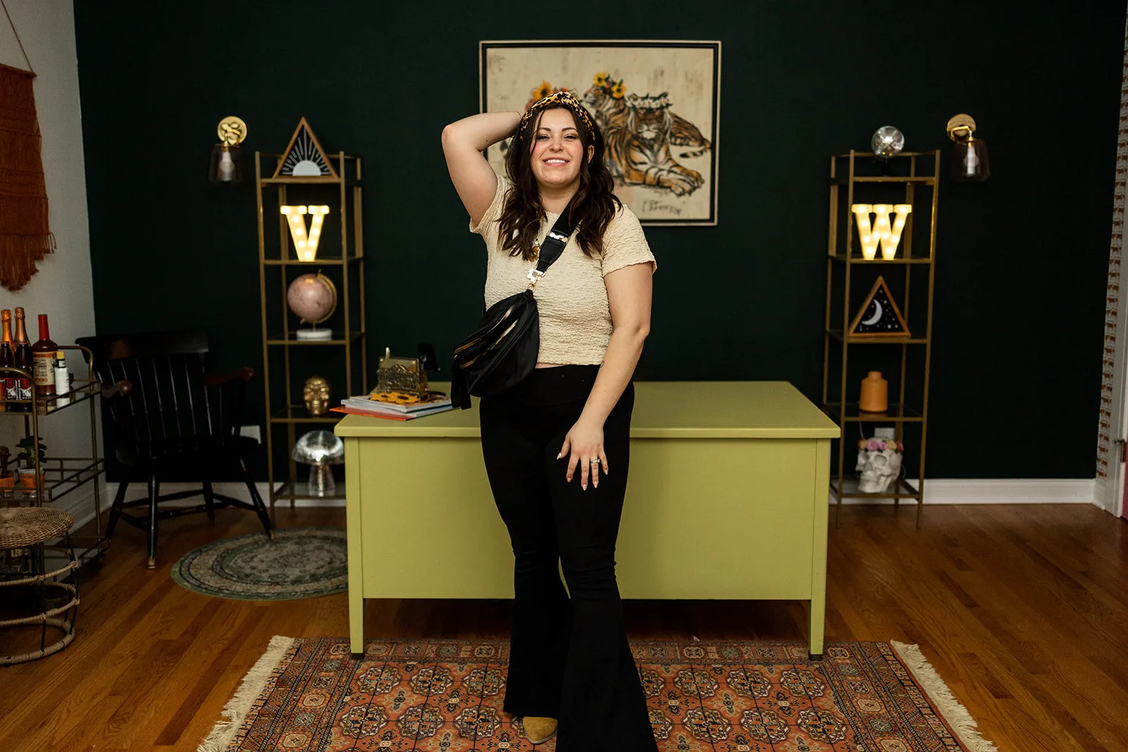 andra short sleeve top in natural