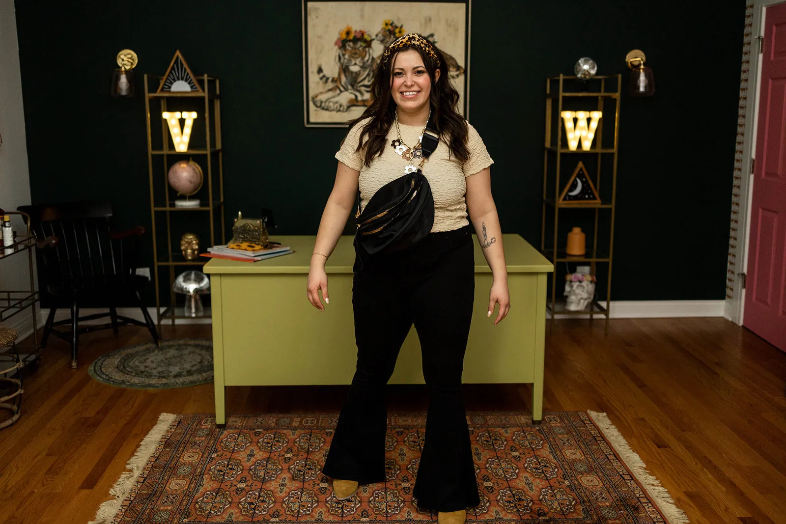 andra short sleeve top in natural