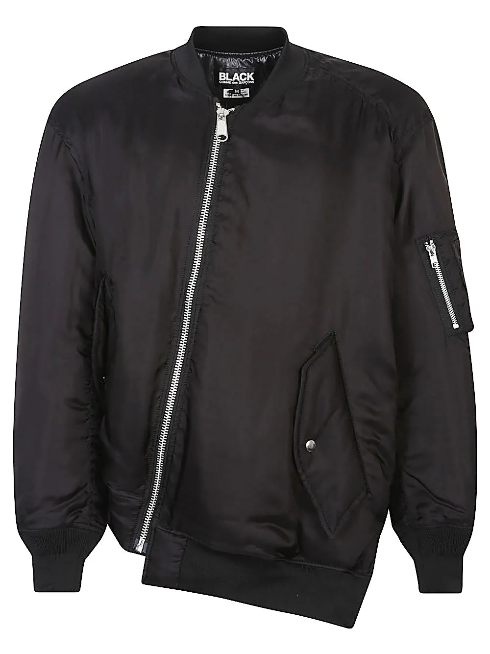 Asymmetric bomber jacket