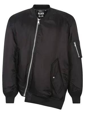 Asymmetric bomber jacket