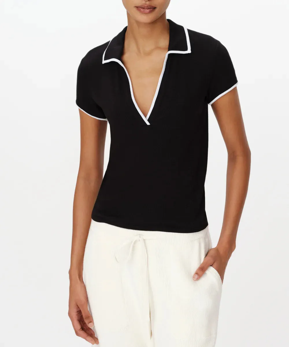Ataw17052 Modal Short Sleeve V Neck