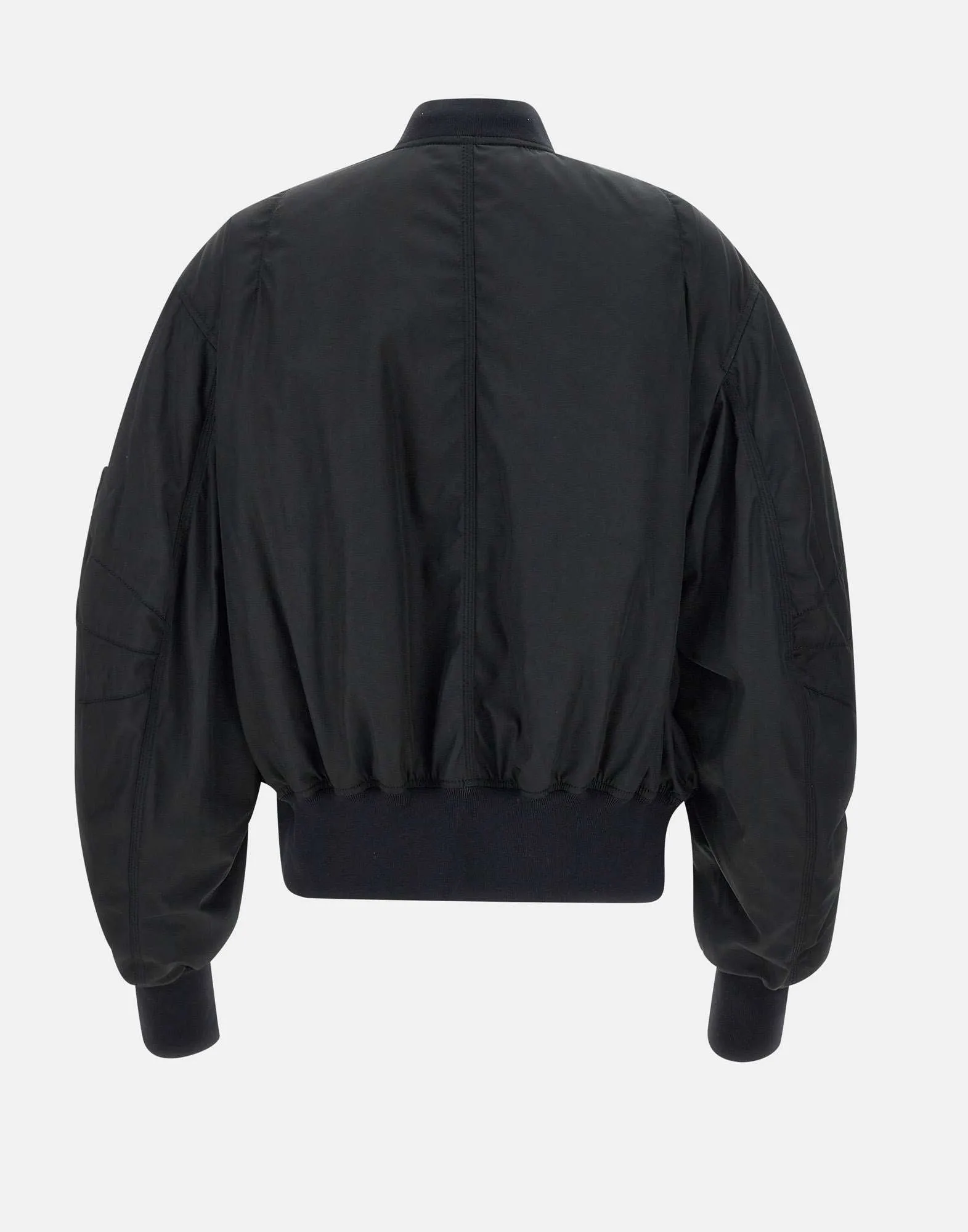 Attico Anya Black Bomber Jacket