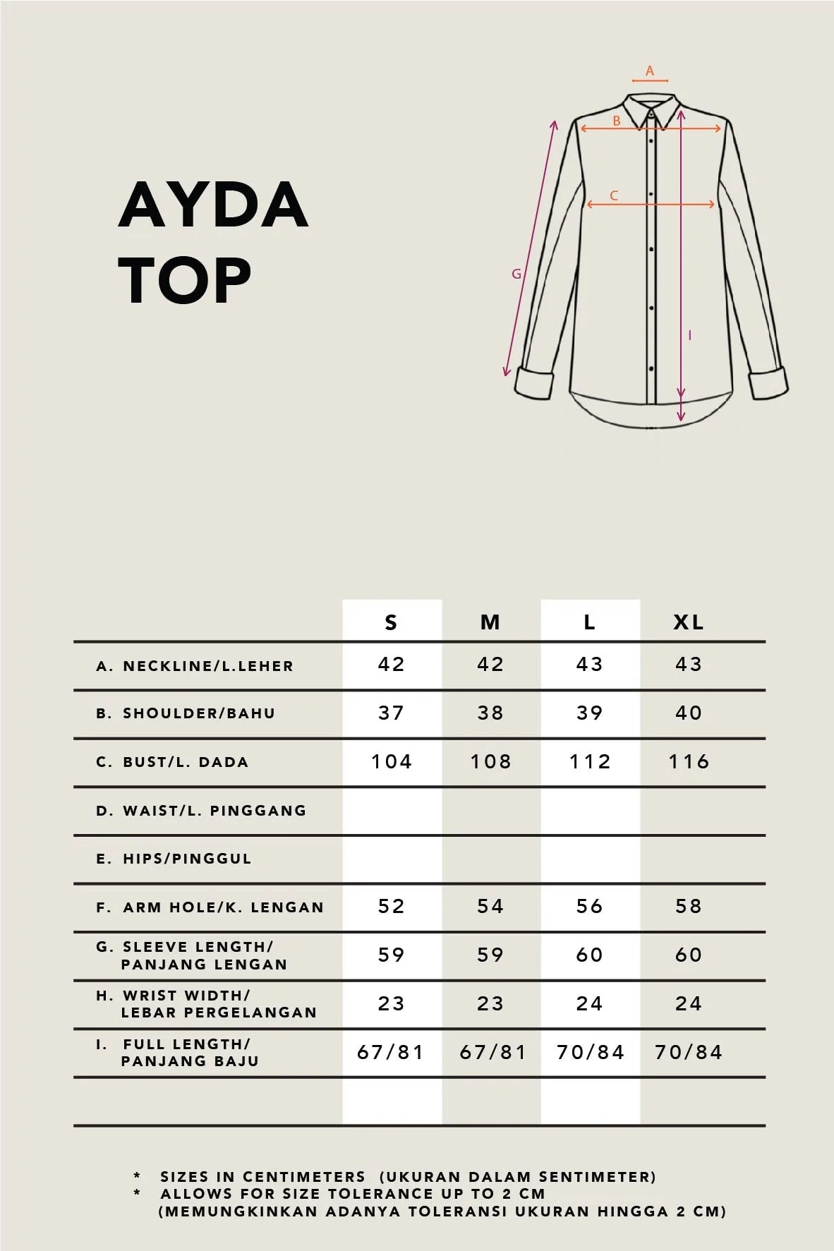 AYDA TOP PLAIN SAGE