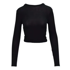 Back String Crop Tee