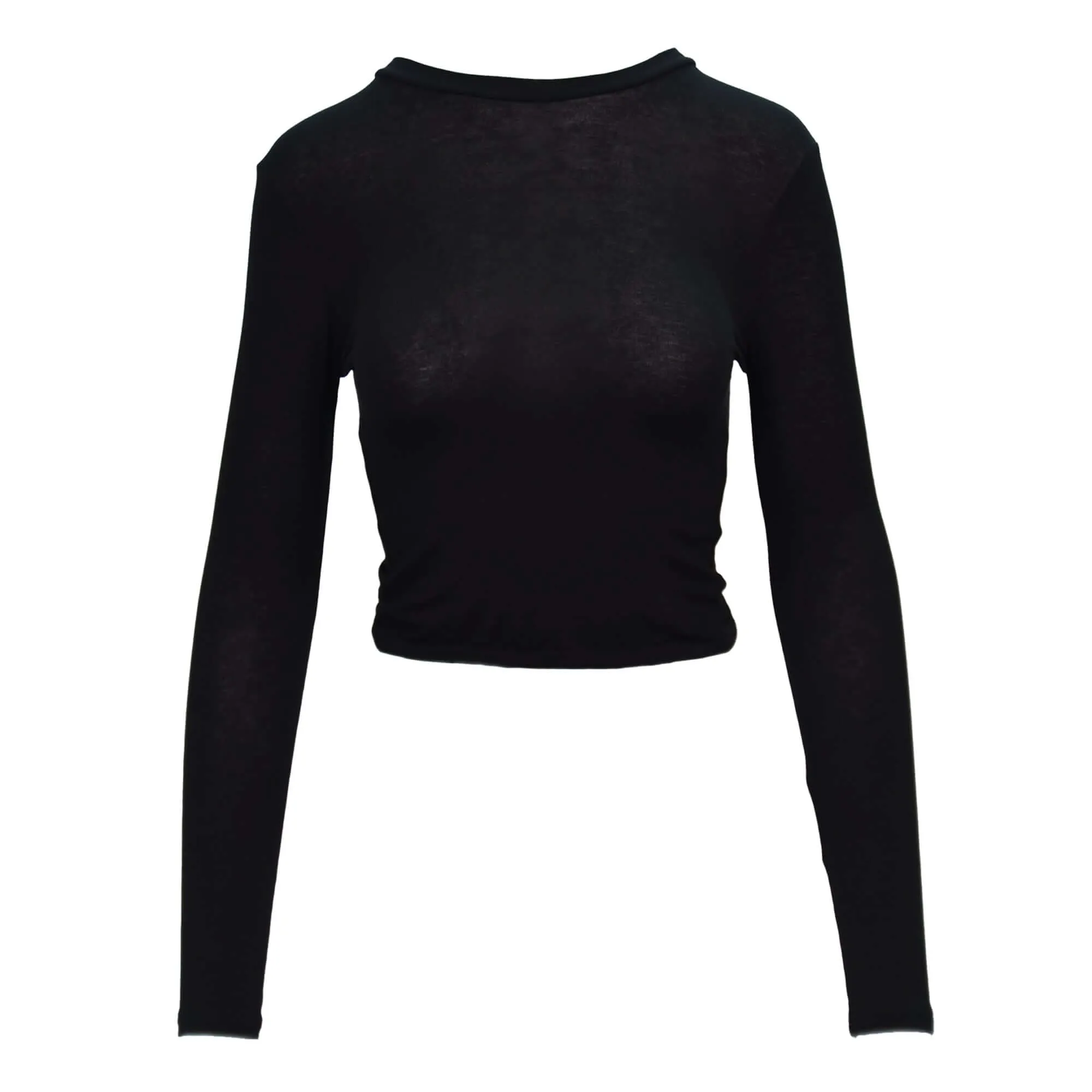 Back String Crop Tee
