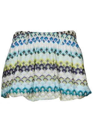 Balloon Mini Skirt Blue Hues