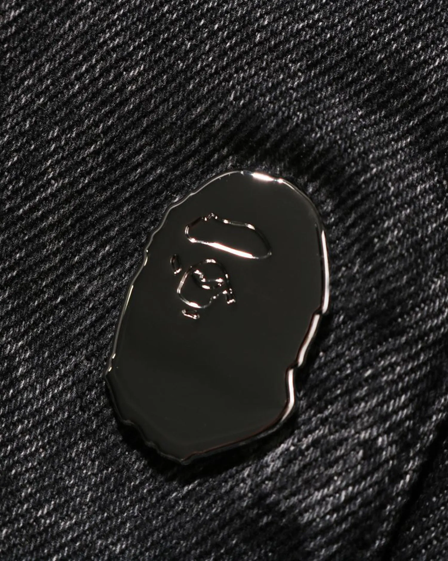 BAPE Hexagram Laser Destroy Denim Jacket